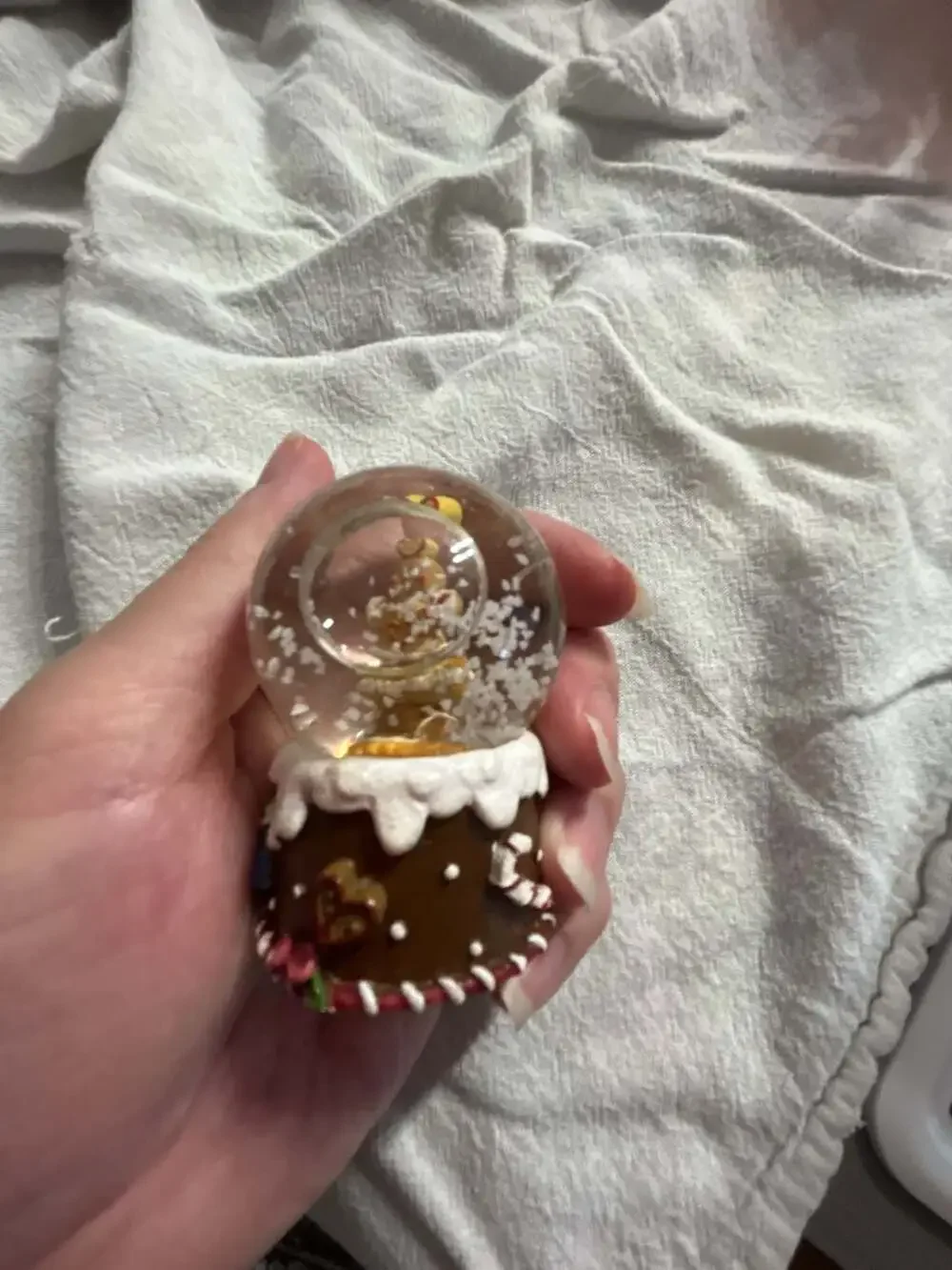 Francesca's Gingerbread Girl Christmas Snow Globe
